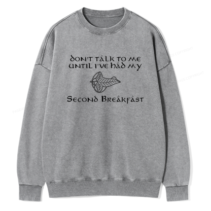 Pagewings Don't Talk To Me Unisex Washed Sweatshirt
