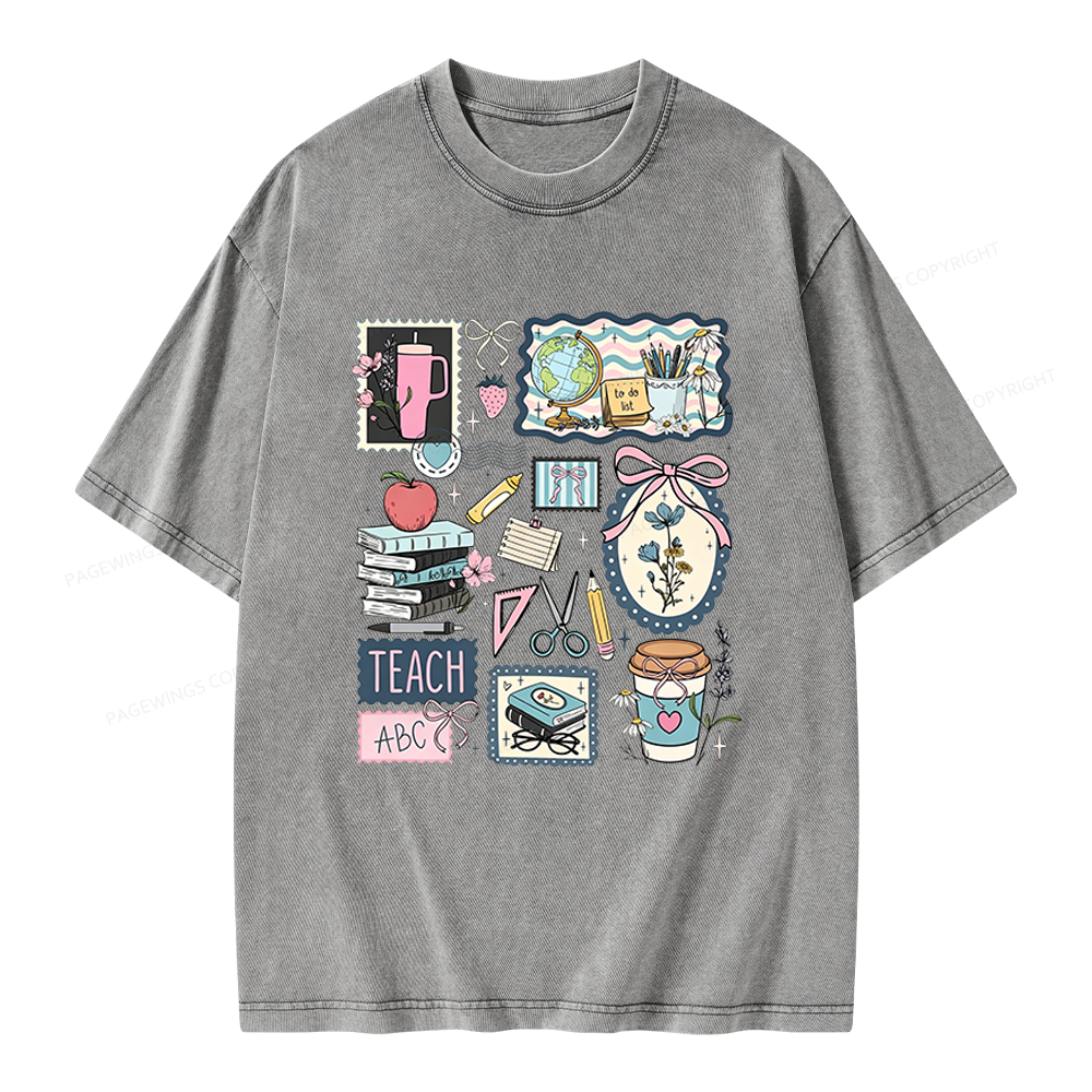 Pagewings Librarian Unisex Washed T-shirt