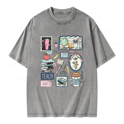 Pagewings Librarian Unisex Washed T-shirt