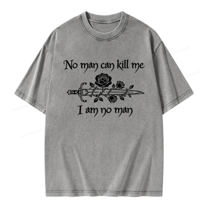 Pagewings I Am No Man Unisex Washed T-shirt