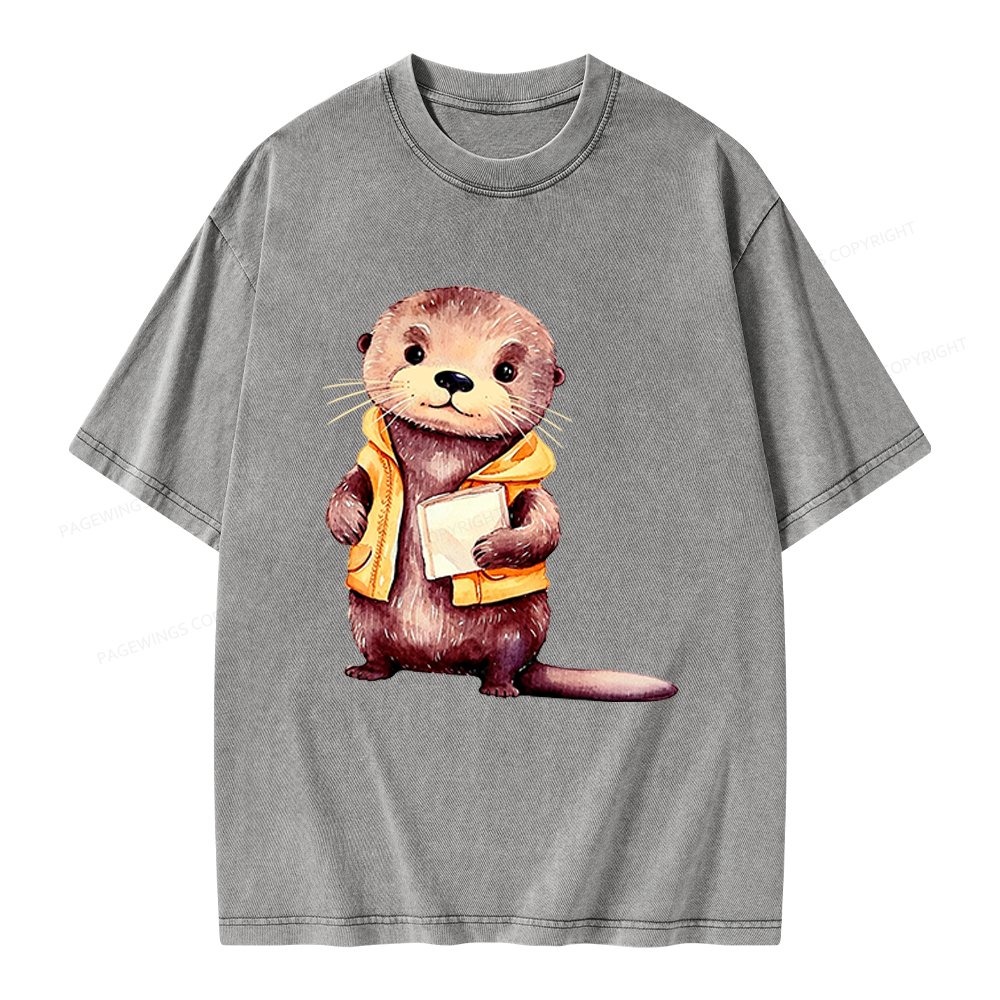 Pagewings Fantasy Books Lover Unisex Washed T-shirt