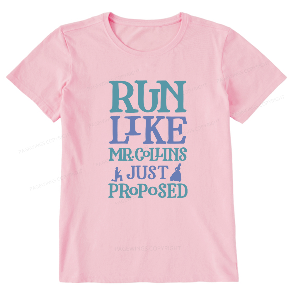 Pagewings Run Like Mr. Collins Unisex Classic T-shirt
