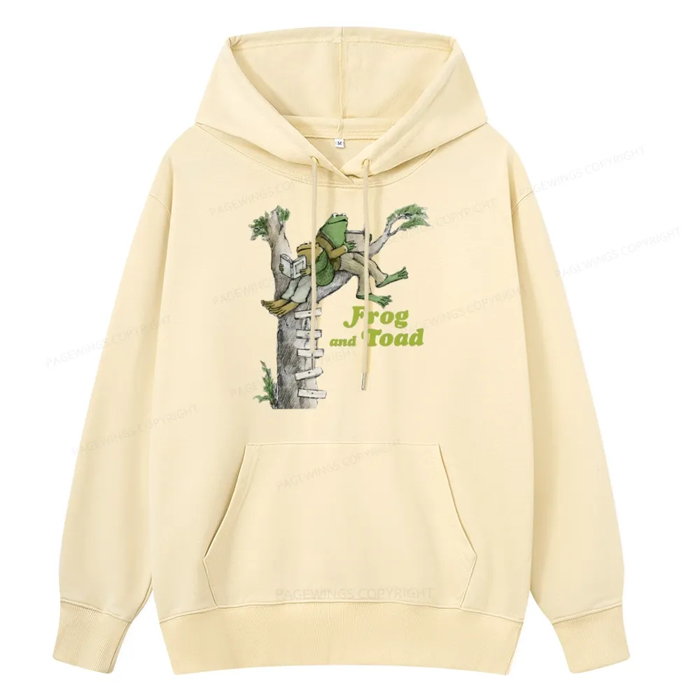 Pagewings Frog and Toad Old Book Unisex Classic Hoodie