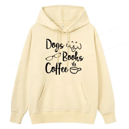 Pagewings Dogs Books Coffee Unisex Classic Hoodie
