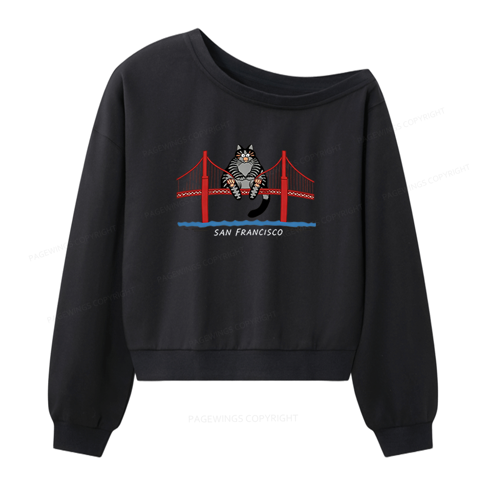 Pagewings Sci-Fi Book Lover Women Off Shoulder Sweatshirt