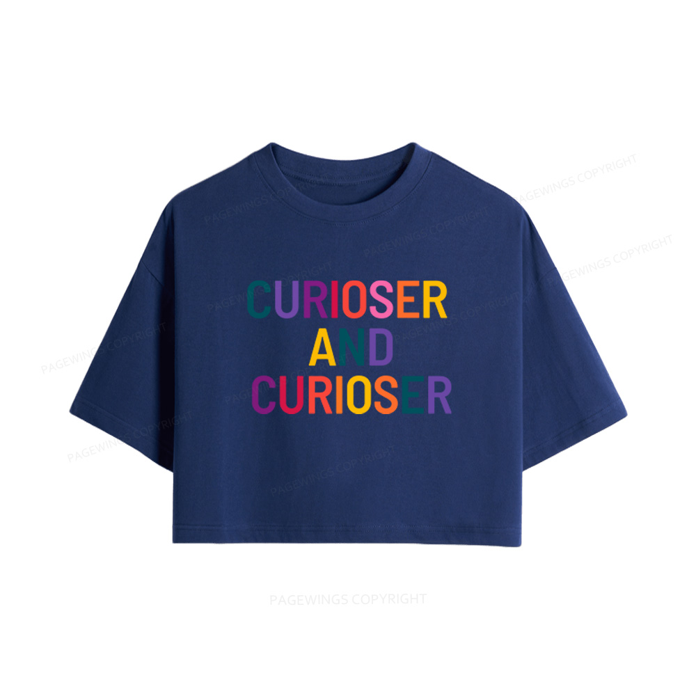 Pagewings Curioser Women Crop Tops