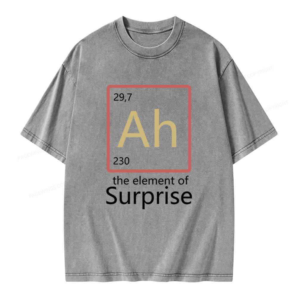 Pagewings The Element of Surprise Unisex Washed T-shirt