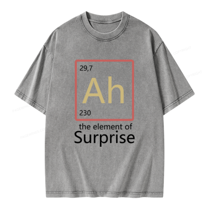 Pagewings The Element of Surprise Unisex Washed T-shirt