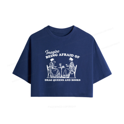 Pagewings Drag Queens Women Crop Tops