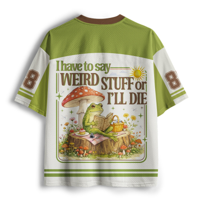 Pagewings I Have To Say Weird  Unisex Mesh Jersey