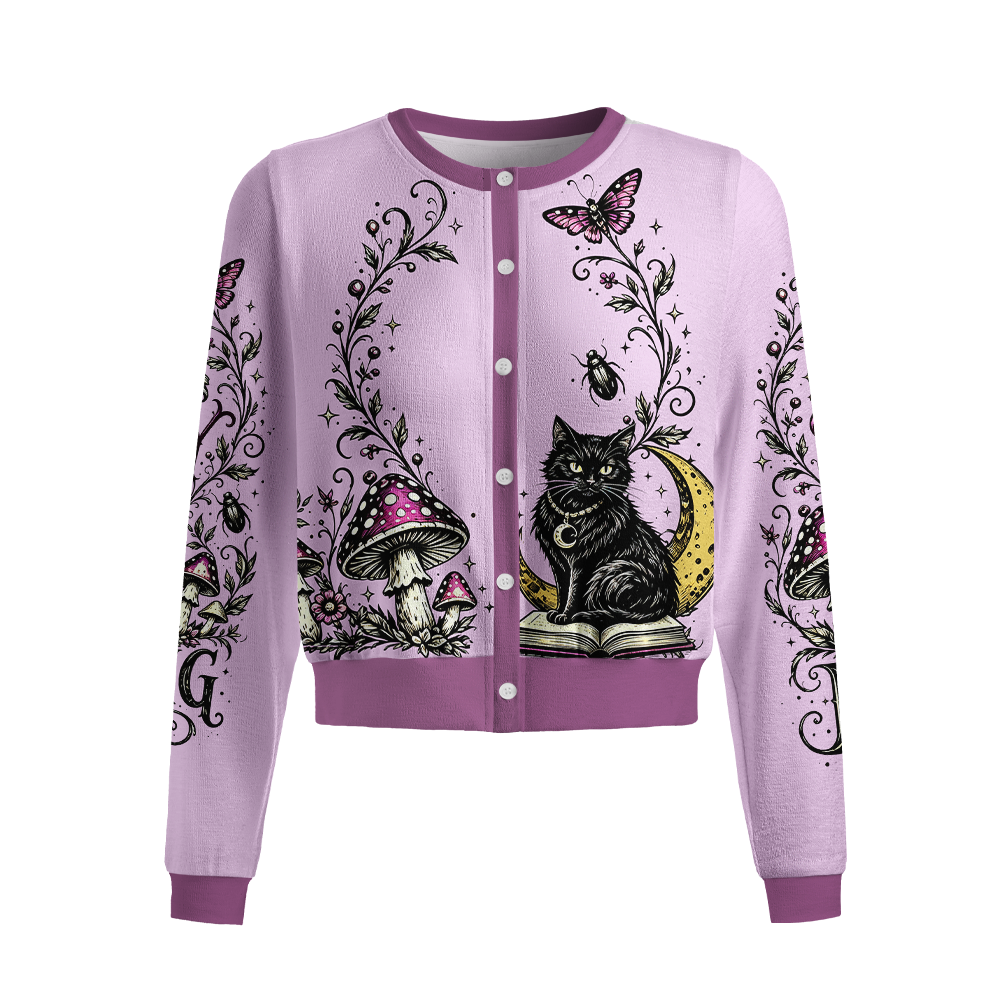 Pagewings I Find Your Lack Of Whimsy Disturbing Crew Neck Cardigan Sweaters