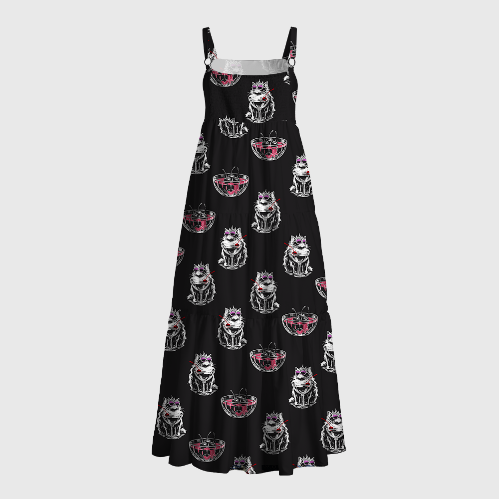 Pagewings Sci-Fi Book Lover Square Neck Bookish Maxi Dress