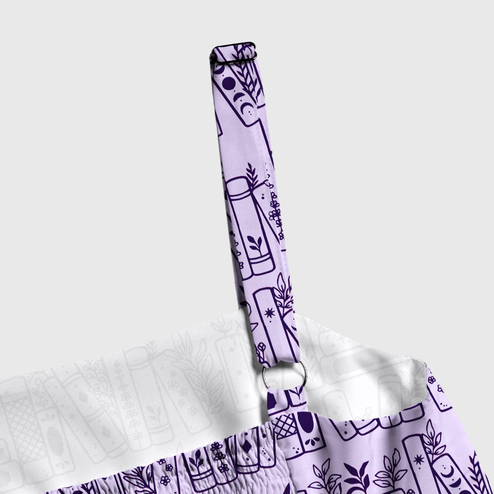 Pagewings Minimalist Book Stack Print Maxi Dress