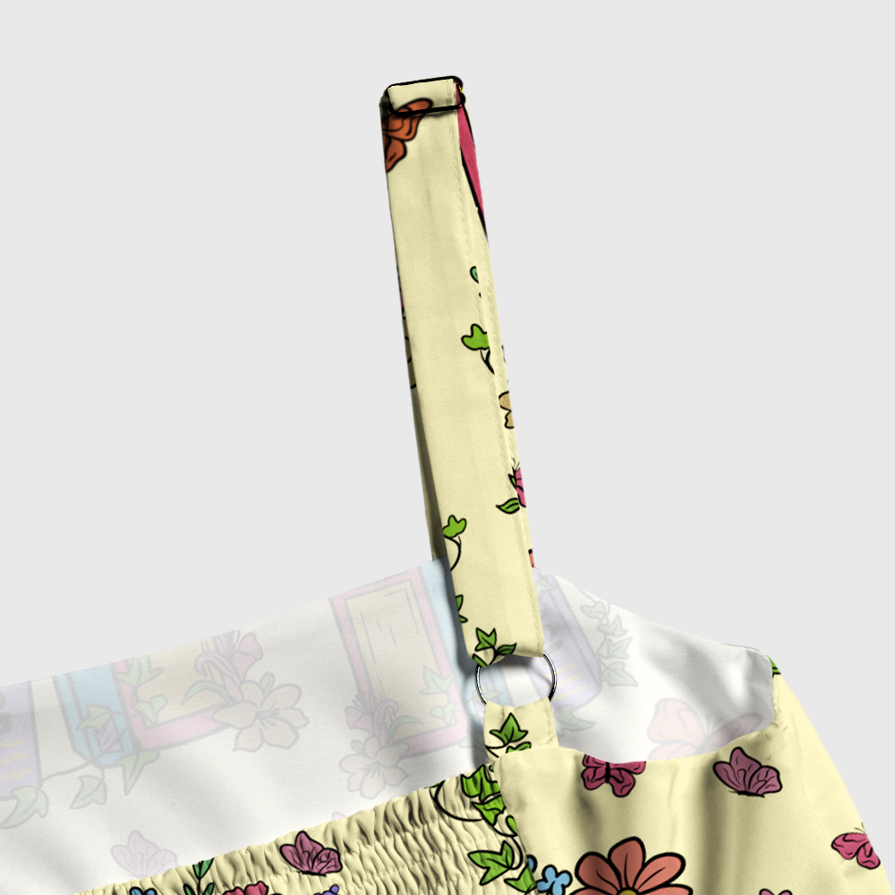 Pagewings Square Neck Floral Book Lover Maxi Dress