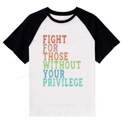 Pagewings Social Justice Raglan T-shirt