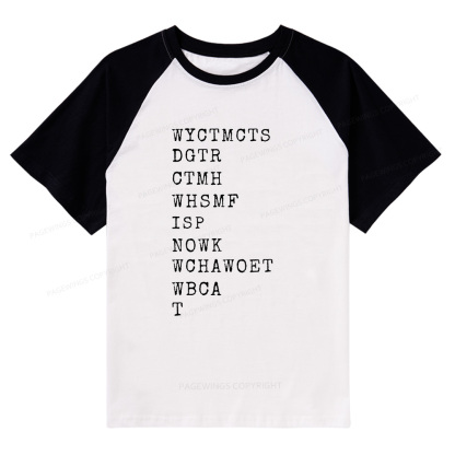 Pagewings Will You Come To My Cottage Raglan T-shirt