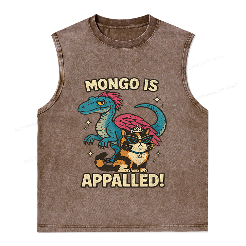 Pagewings Mongo Is Appalled Unisex Washed Tank Top