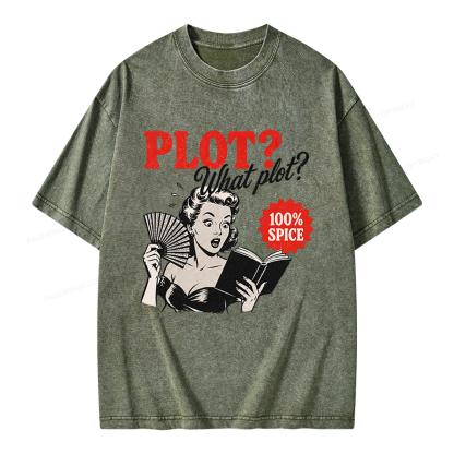 Pagewings What Plot Unisex Washed T-shirt