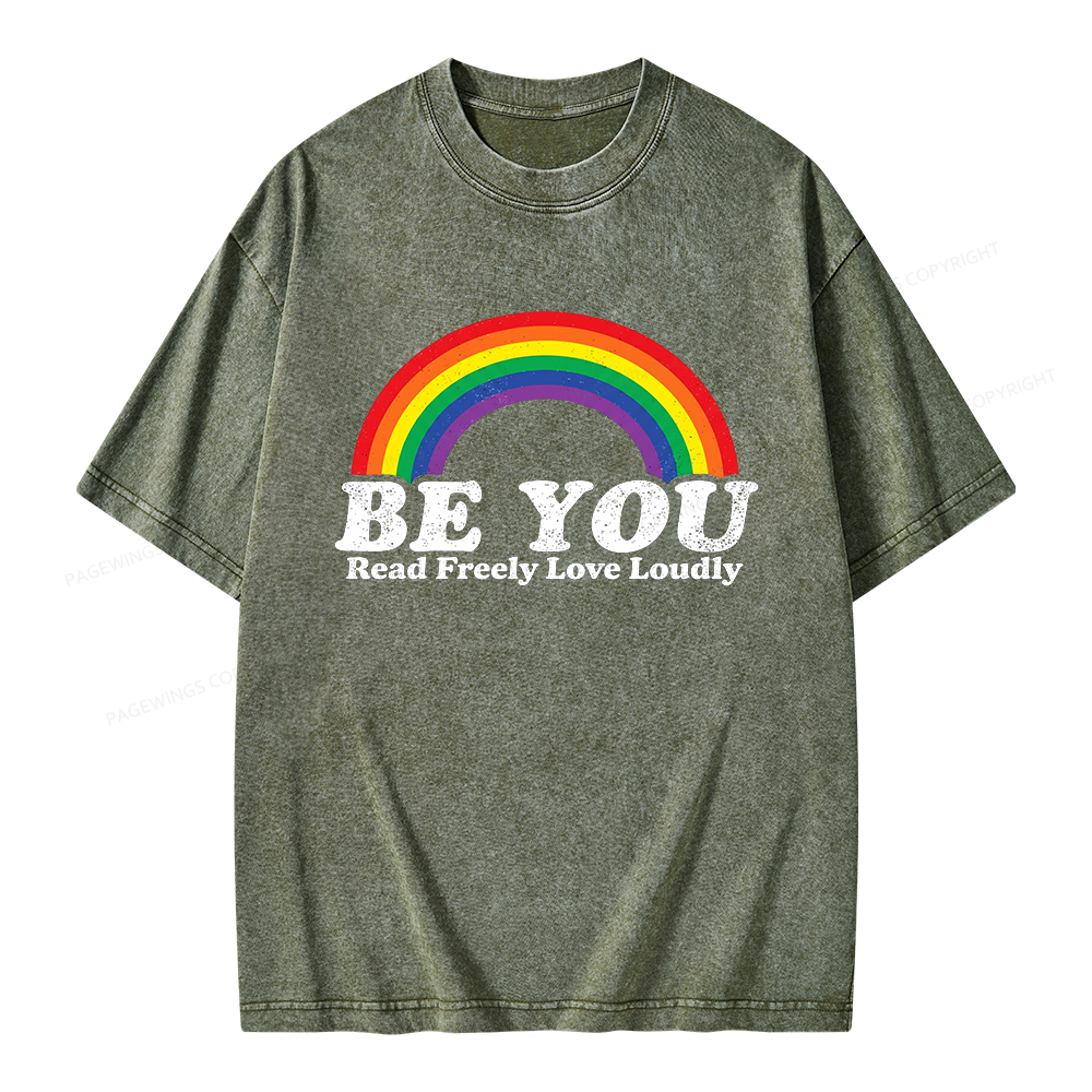 Pagewings Read Freely Unisex Washed T-shirt