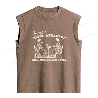 Pagewings Drag Queens Women's Washed Tank Top