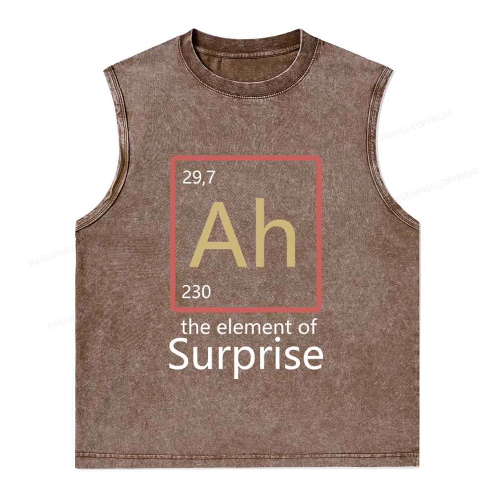 Pagewings The Element of Surprise Unisex Washed Tank Top