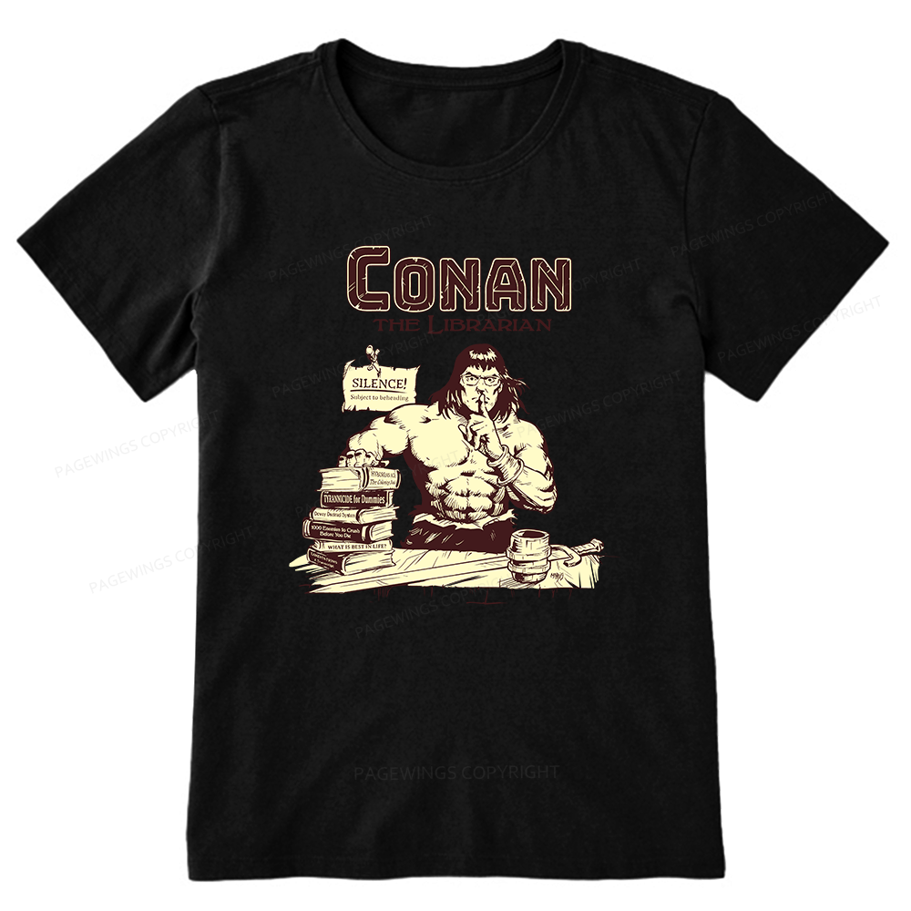 Pagewings Conan The Librarian Unisex Classic T-shirt