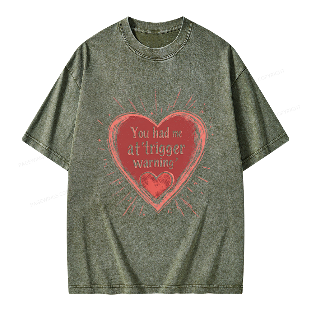 Pagewings Dark Romance Unisex Washed T-shirt