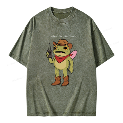 Pagewings What The Plot Unisex Washed T-shirt