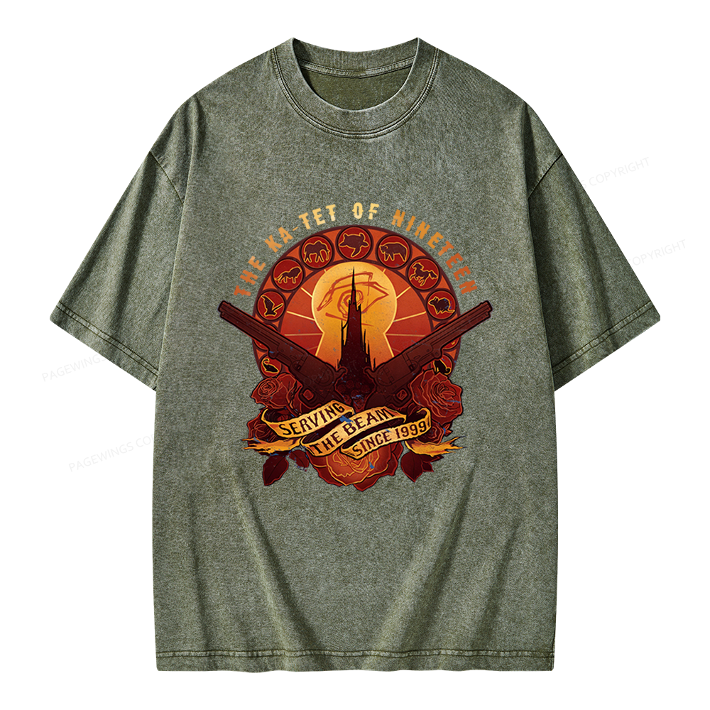 Pagewings Fantasy Novel Lover Bookish Unisex Washed T-shirt