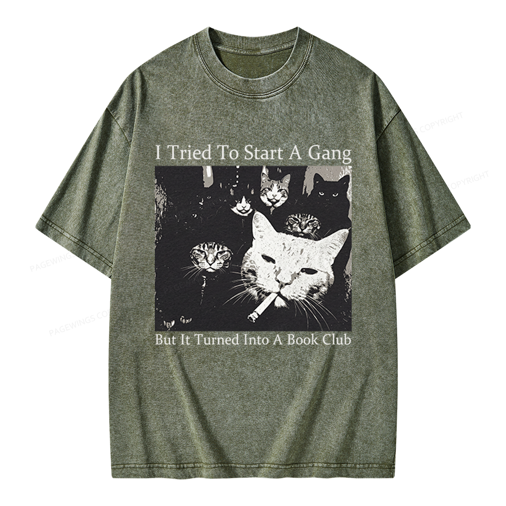 Pagewings Book Club Unisex Washed T-shirt