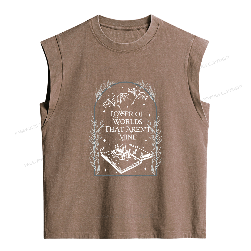 Pagewings Fantasy Reader Women's Washed Tank Top