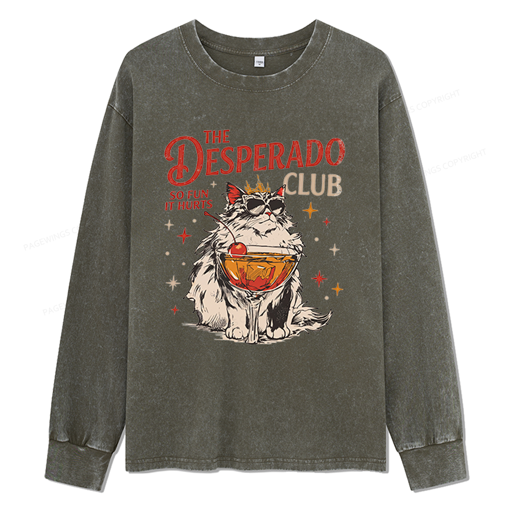 Pagewings Desperado Club Unisex Washed Long Sleeve T-shirt