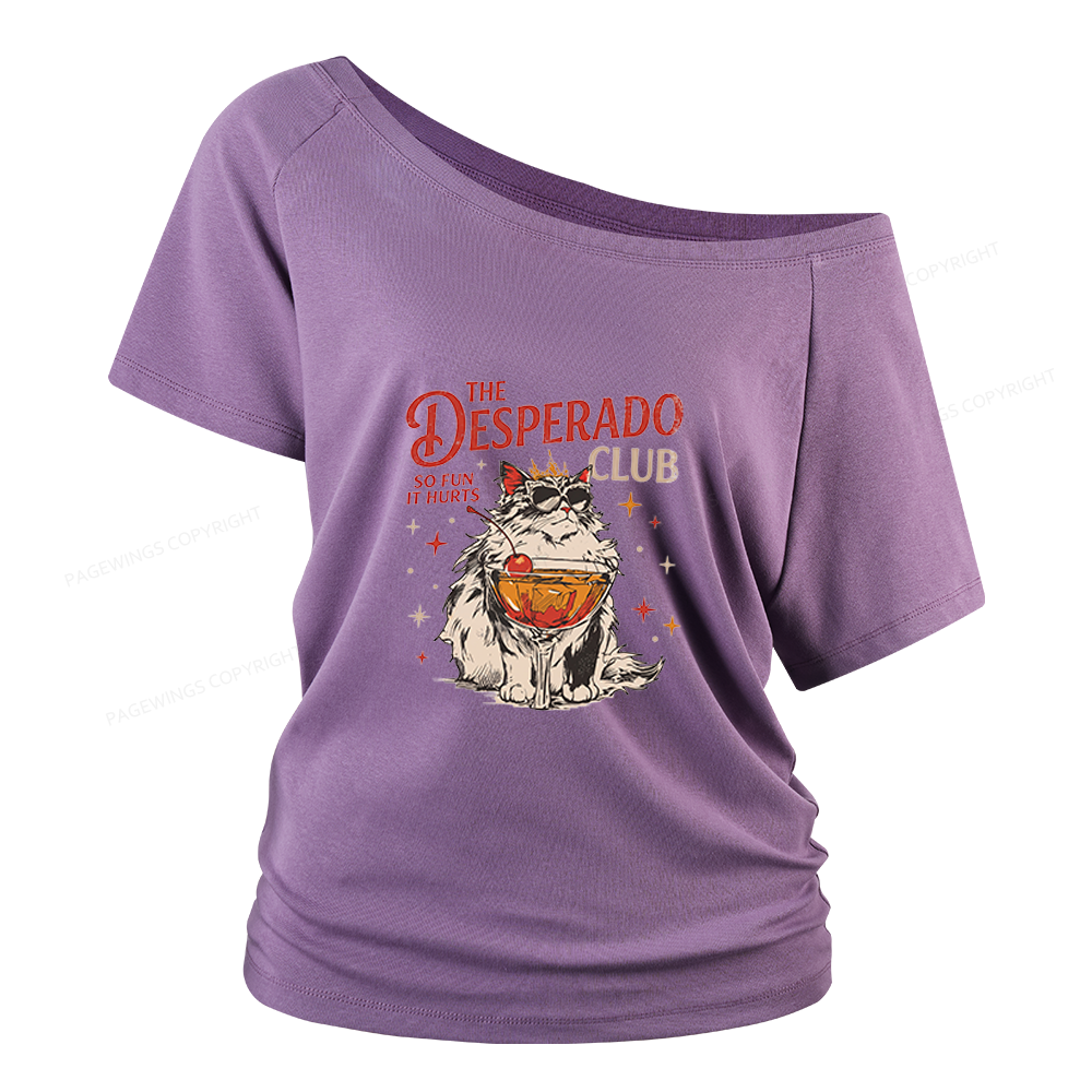 Pagewings Desperado Club Women Off Shoulder T-shirts
