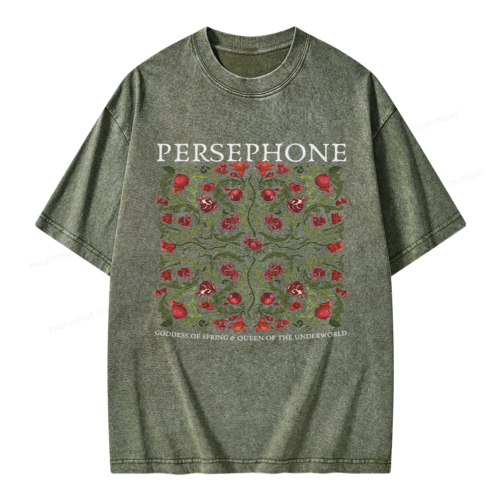 Pagewings Persephone Vintage Unisex Washed T-shirt