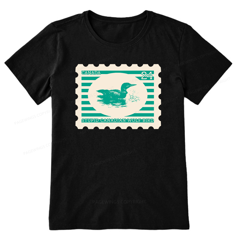 Pagewings Stupid Canadian Wolf Bird Unisex Classic T-shirt
