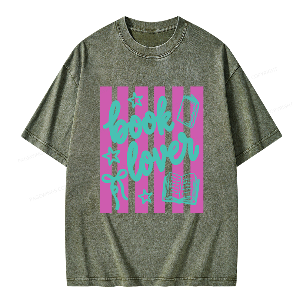 Pagewings Book Lover Unisex Washed T-shirt