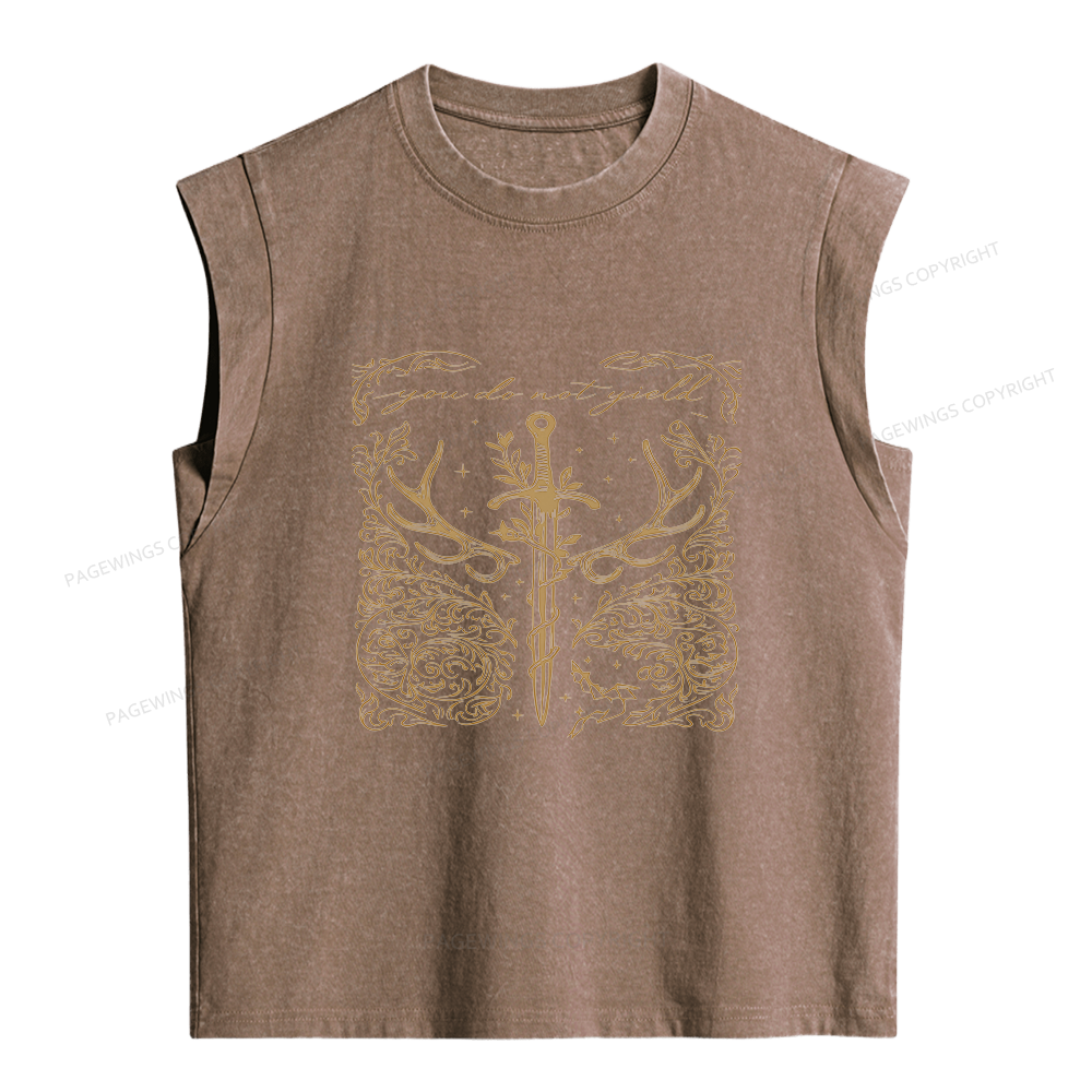Pagewings You Do Not Yield Women's Washed Tank Top