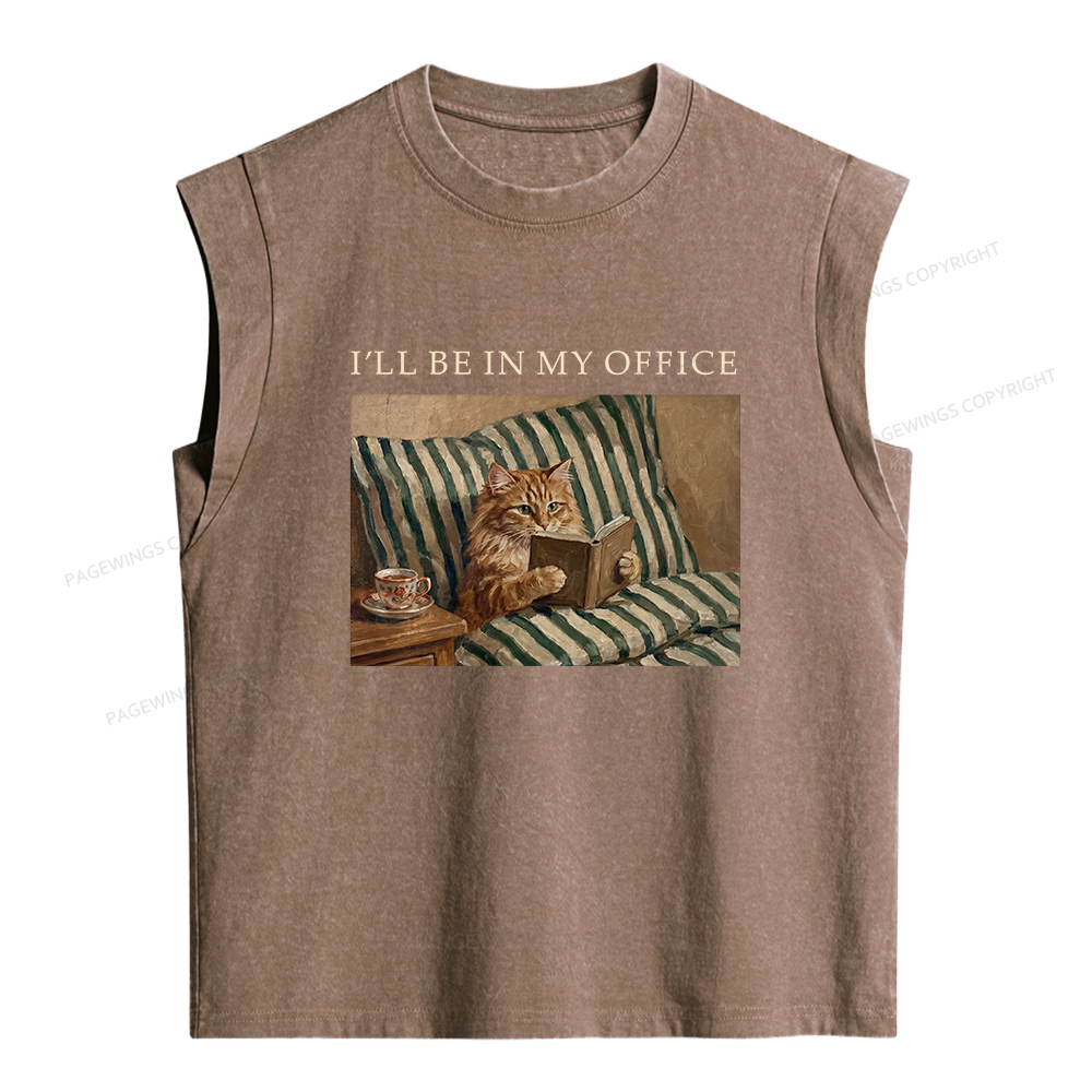 Pagewings Funny Book Lover Women's Washed Tank Top