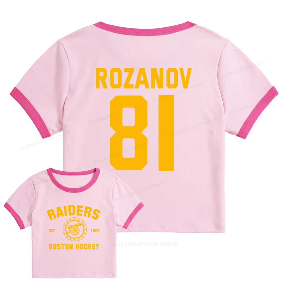 Pagewings Romance Novel Lover Baby Tee Cropped Ringer T-Shirt 
