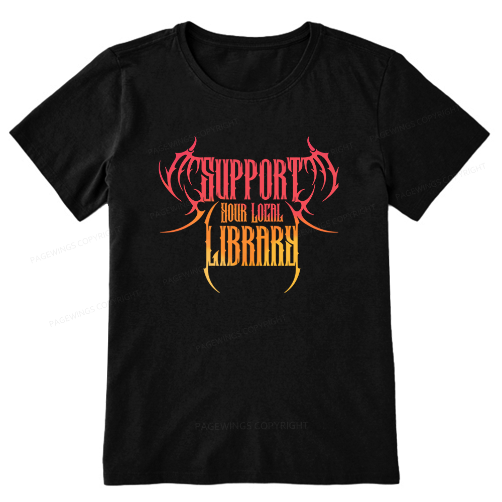 Pagewings Support Your Local Library Unisex Classic T-shirt