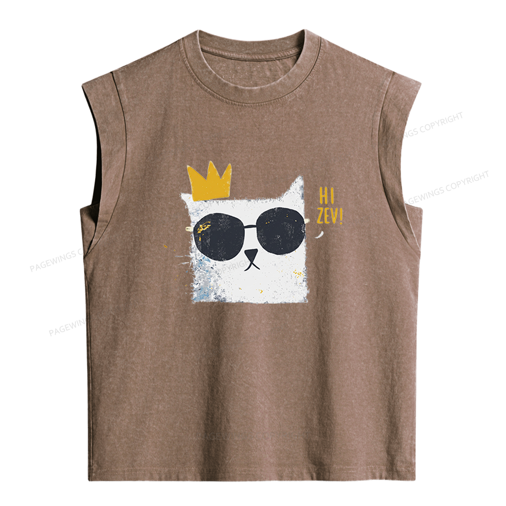 Pagewings Princess Donut Bloom Women's Washed Tank Top