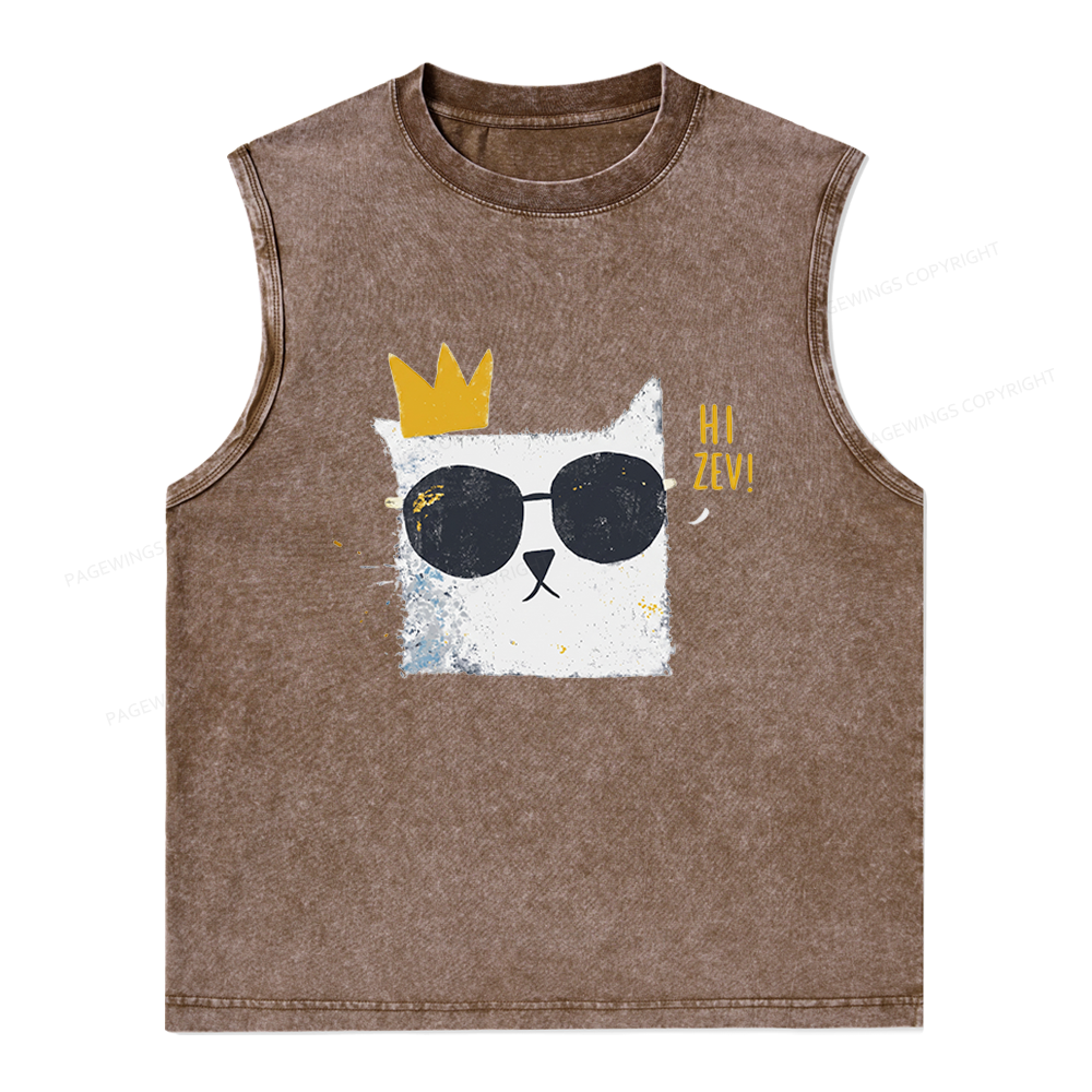 Pagewings Princess Donut Unisex Washed Tank Top