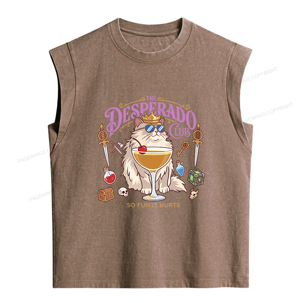 Pagewings Desperado Club Women's Washed Tank Top