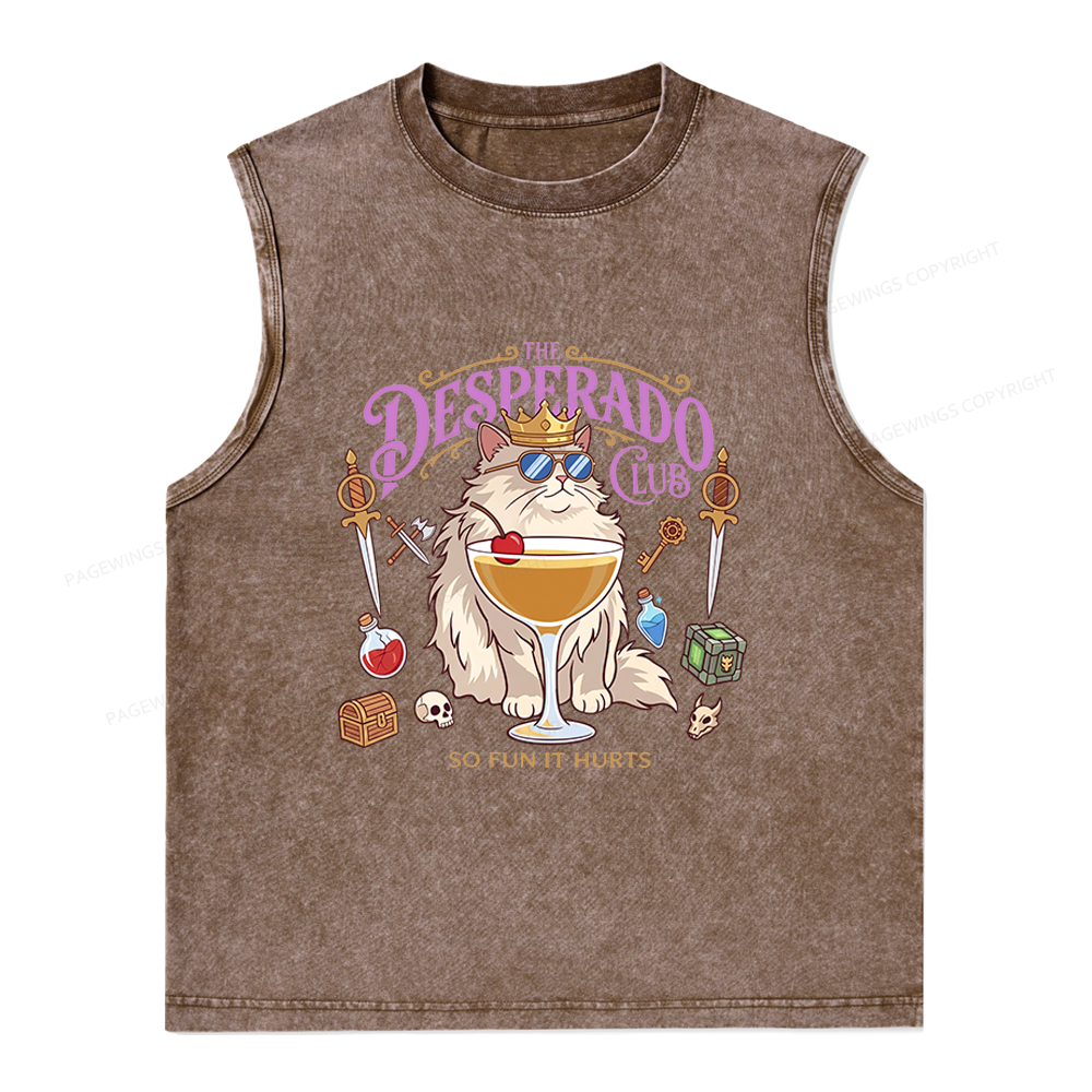 Pagewings Desperado Club Unisex Washed Tank Top