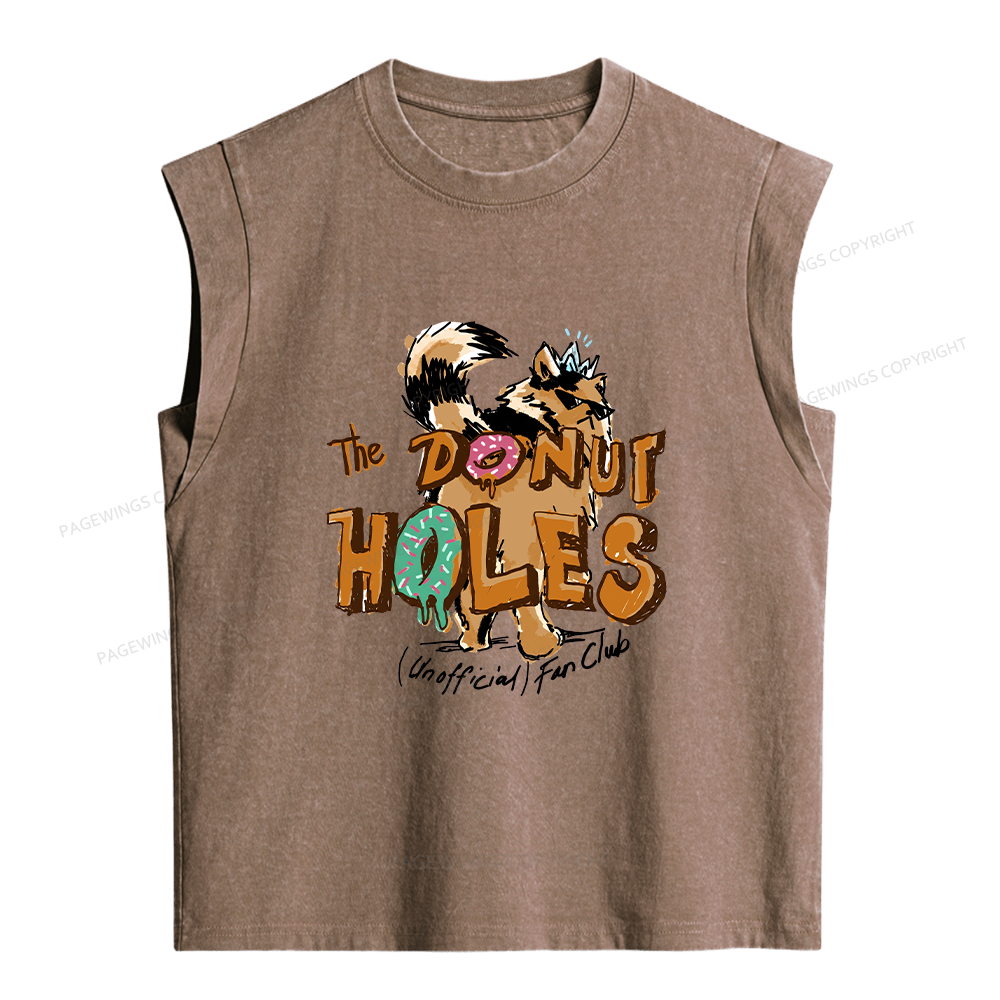Pagewings Donut Holes Women's Washed Tank Top