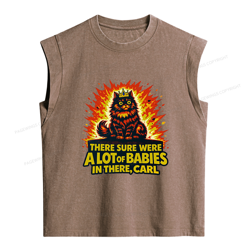 Pagewings A Lot Of Babies In There Women's Washed Tank Top