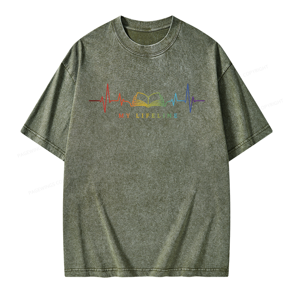 Pagewings Lifeline Unisex Washed T-shirt
