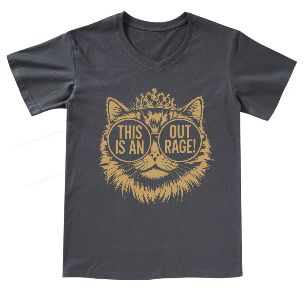 Pagewings This Is An Outrage V-neck T-shirt
