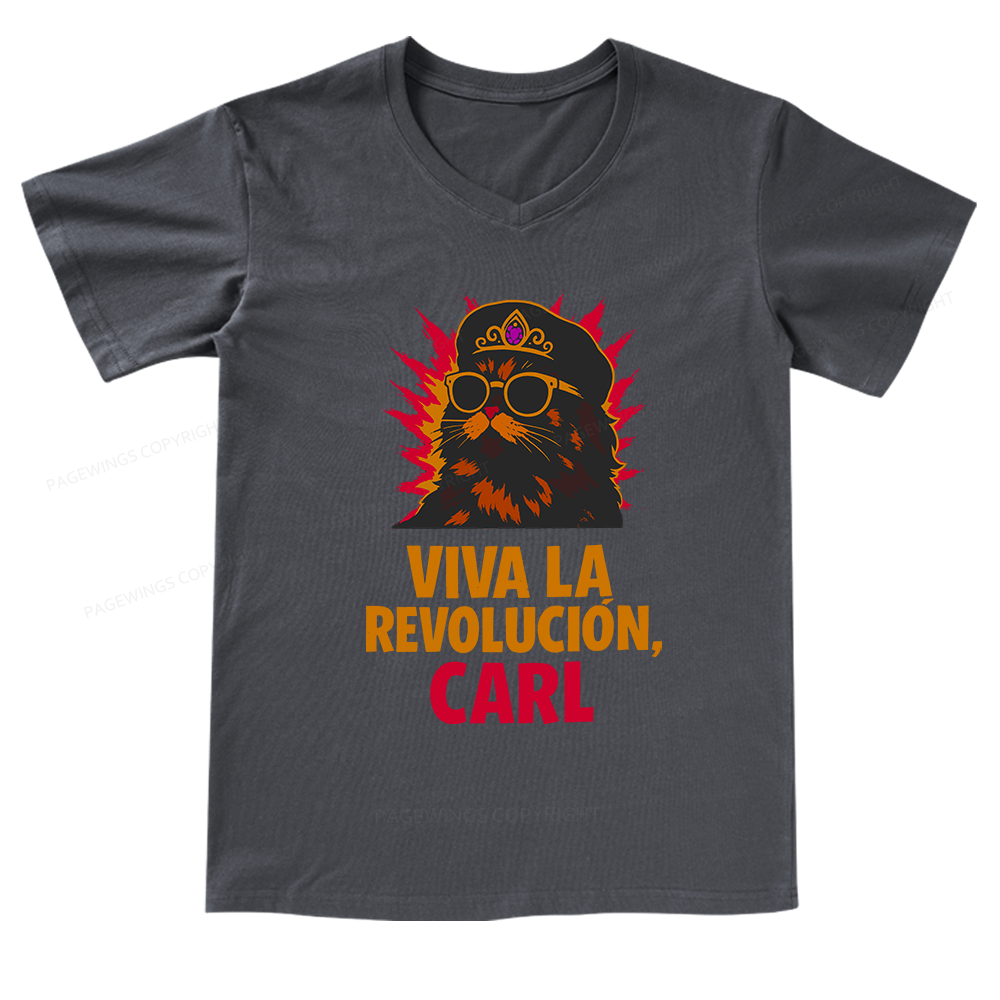 Pagewings Viva La Revolucion V-neck T-shirt