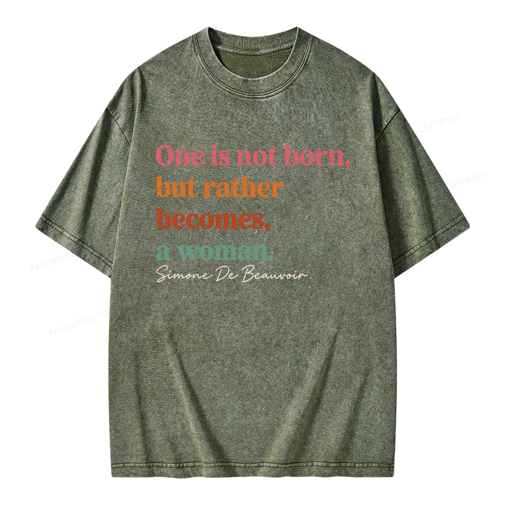 Pagewings Feminism Unisex Washed T-shirt